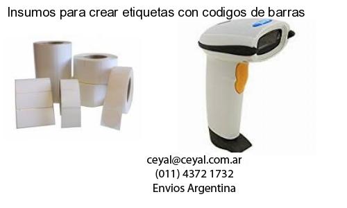 Insumos para crear etiquetas con codigos de barras