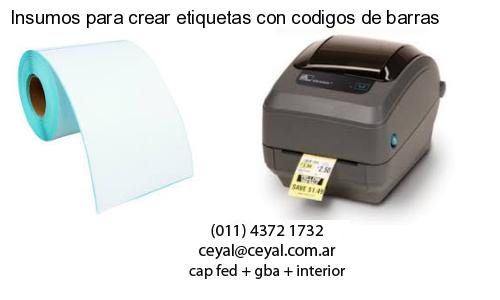 Insumos para crear etiquetas con codigos de barras