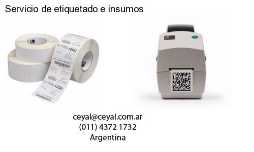 Servicio de etiquetado e insumos
