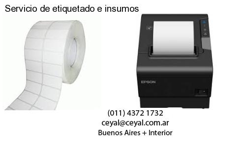 Servicio de etiquetado e insumos