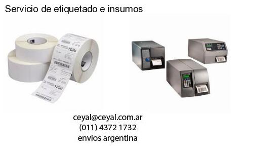 Servicio de etiquetado e insumos