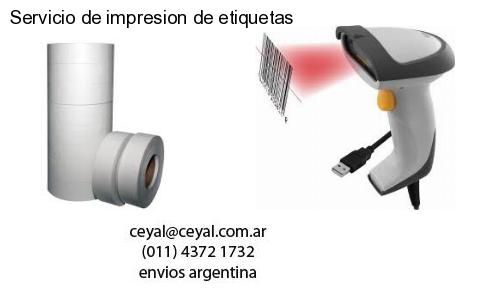Servicio de impresion de etiquetas