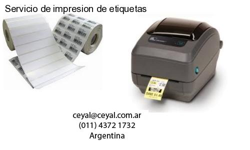 Servicio de impresion de etiquetas