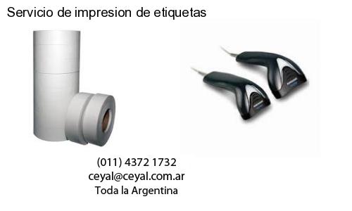 Servicio de impresion de etiquetas