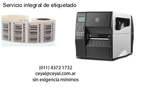 Servicio integral de etiquetado