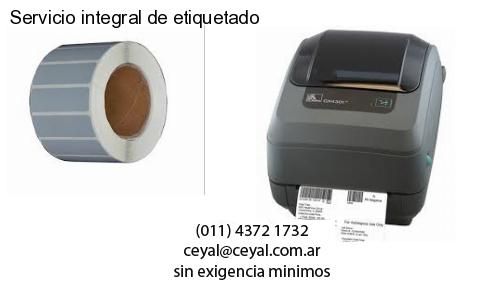 Servicio integral de etiquetado