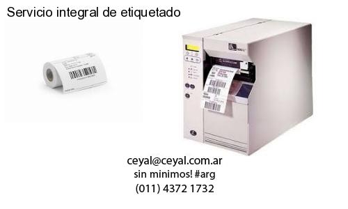 Servicio integral de etiquetado