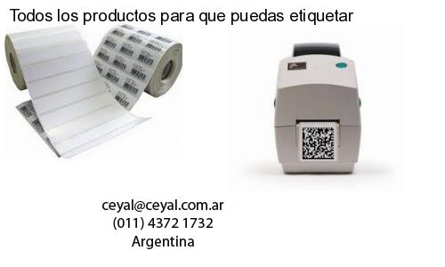 Todos los productos para que puedas etiquetar