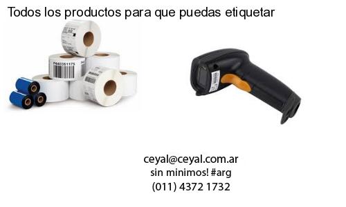 Todos los productos para que puedas etiquetar