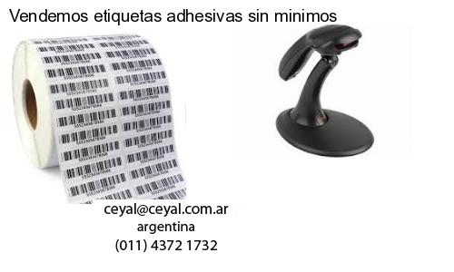 Vendemos etiquetas adhesivas sin minimos