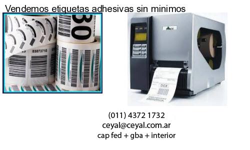 Vendemos etiquetas adhesivas sin minimos