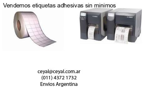 Vendemos etiquetas adhesivas sin minimos