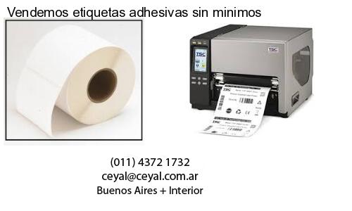 Vendemos etiquetas adhesivas sin minimos