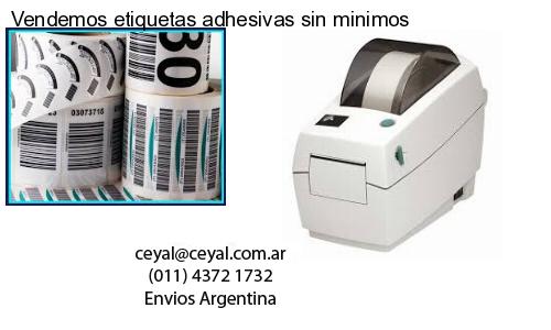 Vendemos etiquetas adhesivas sin minimos