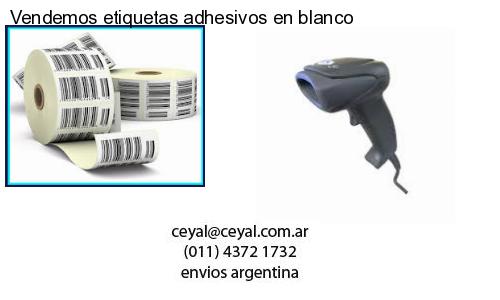 Vendemos etiquetas adhesivos en blanco