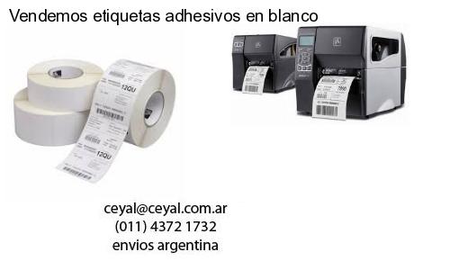 Vendemos etiquetas adhesivos en blanco