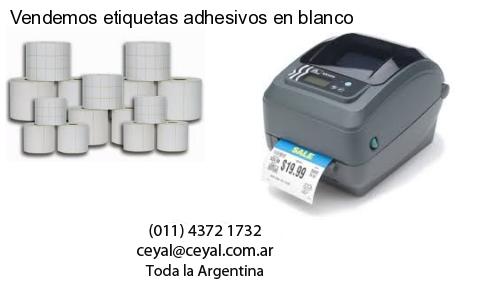 Vendemos etiquetas adhesivos en blanco