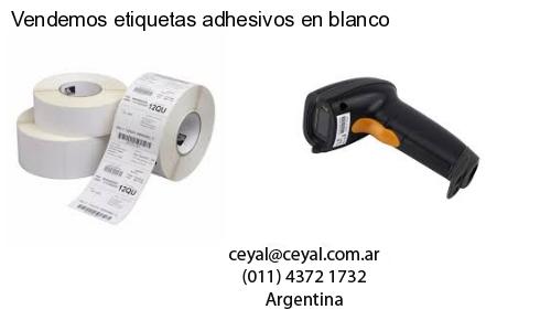 Vendemos etiquetas adhesivos en blanco