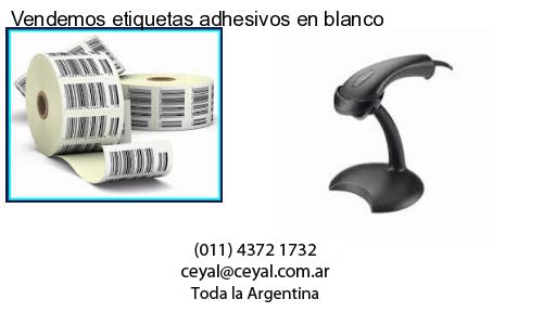 Vendemos etiquetas adhesivos en blanco