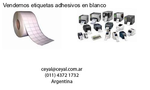 Vendemos etiquetas adhesivos en blanco