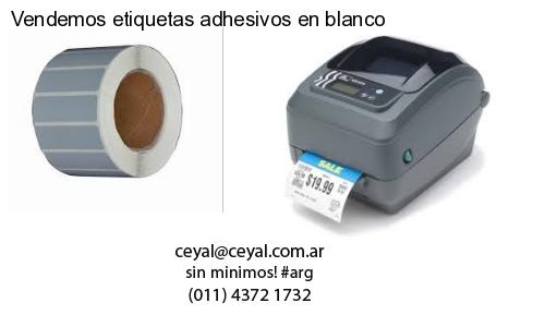 Vendemos etiquetas adhesivos en blanco