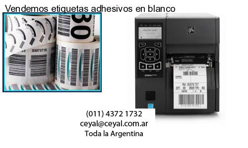 Vendemos etiquetas adhesivos en blanco