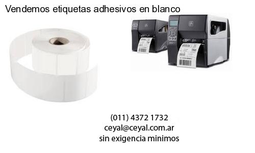 Vendemos etiquetas adhesivos en blanco