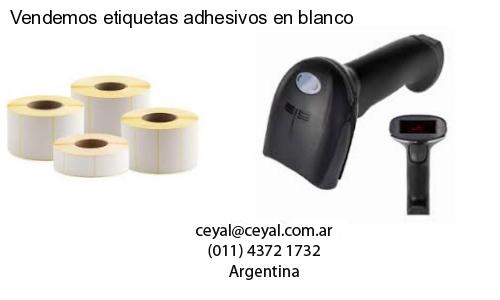 Vendemos etiquetas adhesivos en blanco
