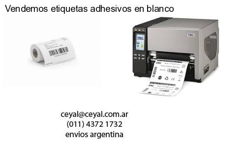 Vendemos etiquetas adhesivos en blanco