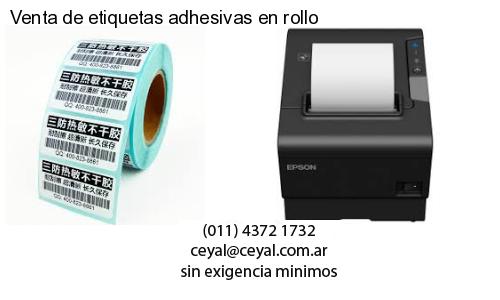 Venta de etiquetas adhesivas en rollo