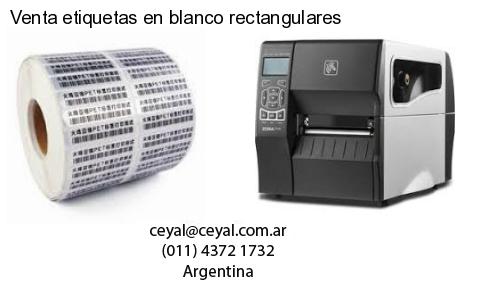 Venta etiquetas en blanco rectangulares
