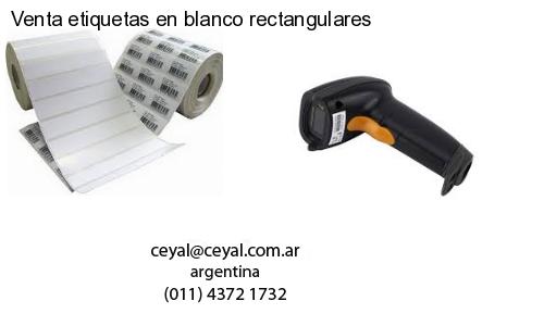 Venta etiquetas en blanco rectangulares