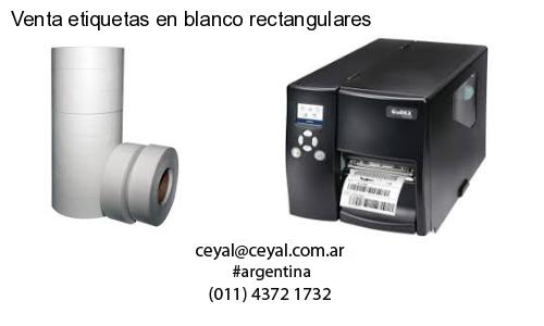 Venta etiquetas en blanco rectangulares