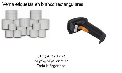 Venta etiquetas en blanco rectangulares
