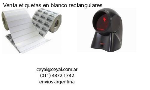 Venta etiquetas en blanco rectangulares