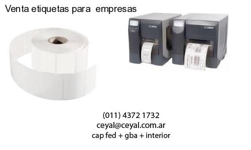 Venta etiquetas para empresas