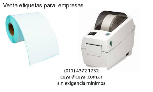 Venta etiquetas para empresas