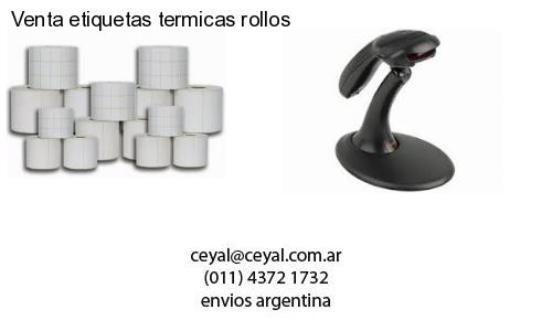 Venta etiquetas termicas rollos