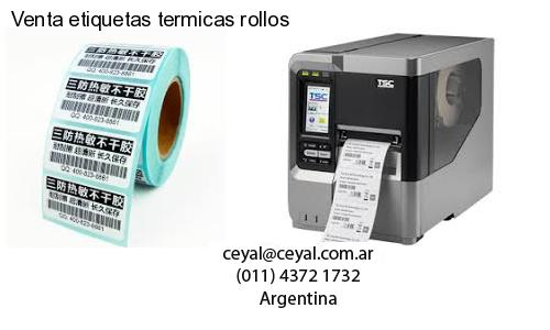 Venta etiquetas termicas rollos