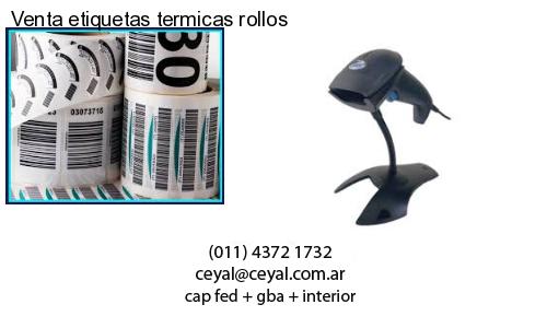 Venta etiquetas termicas rollos