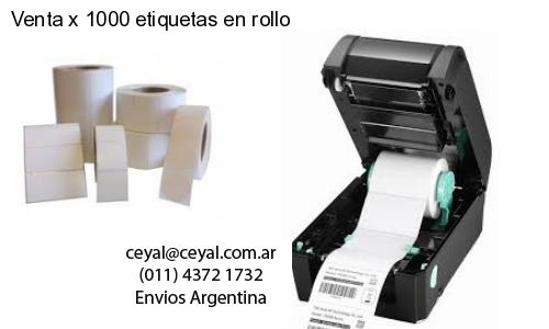 Venta x 1000 etiquetas en rollo