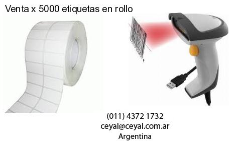 Venta x 5000 etiquetas en rollo