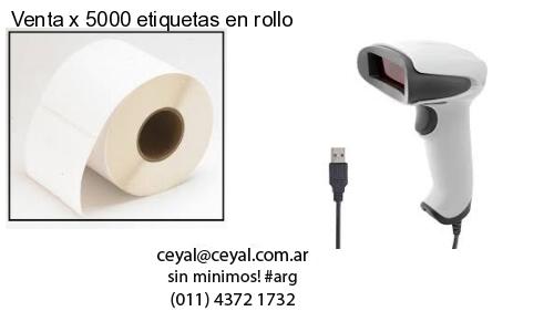 Venta x 5000 etiquetas en rollo