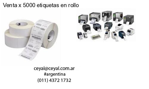 Venta x 5000 etiquetas en rollo