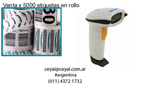 Venta x 5000 etiquetas en rollo