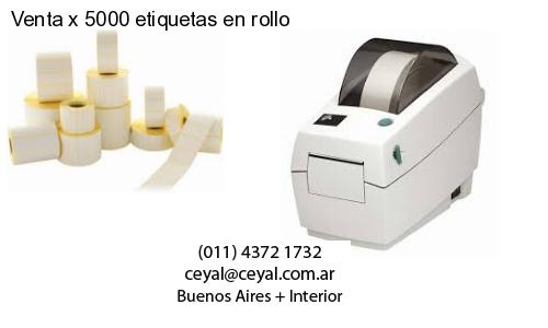 Venta x 5000 etiquetas en rollo