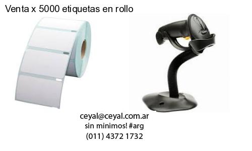 Venta x 5000 etiquetas en rollo