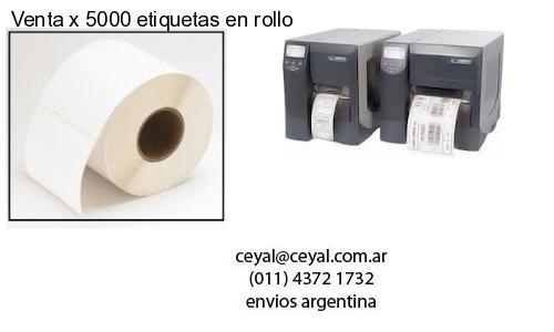Venta x 5000 etiquetas en rollo