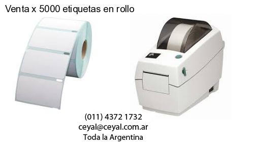 Venta x 5000 etiquetas en rollo