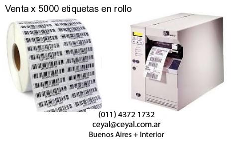 Venta x 5000 etiquetas en rollo